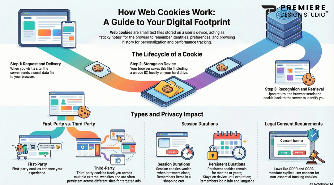 How cookies work diagram